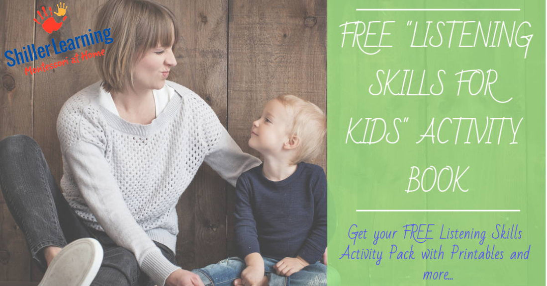 Montessori Free Listening Skills For Kids Activity Book