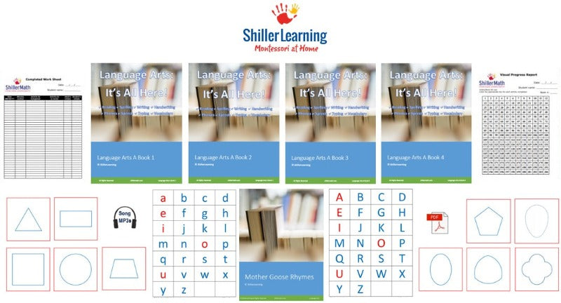 Language Arts Kit A DIGITAL (PreK/K-G1) – ShillerLearning