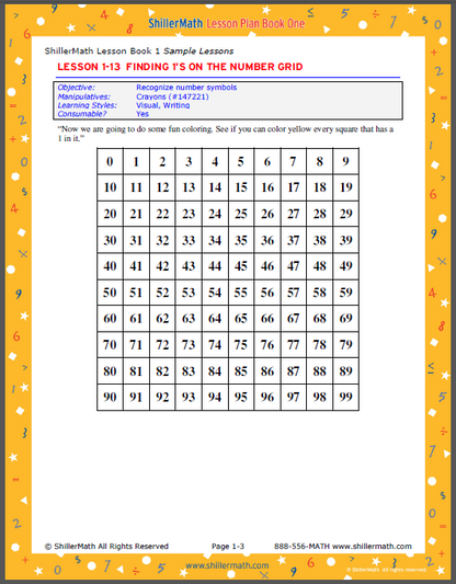 Math Lesson Book 1