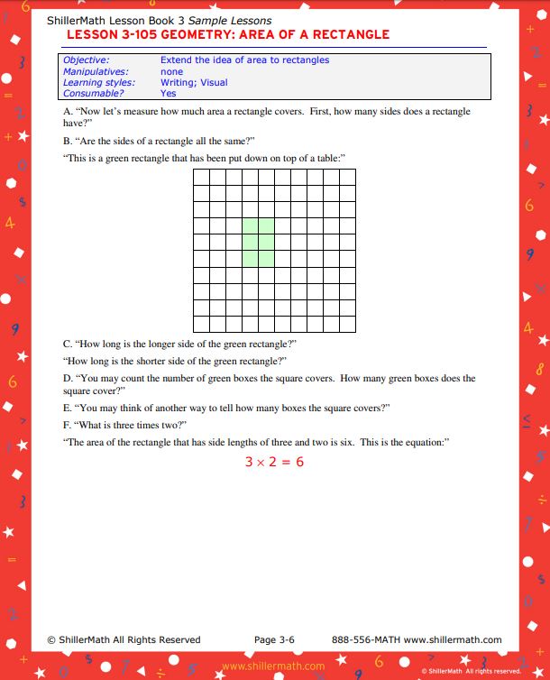Math Lesson Book 3
