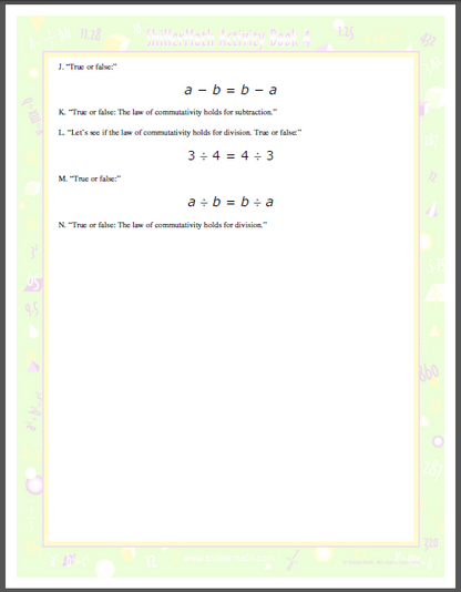 Math Kit II (G4 - Pre-Algebra)