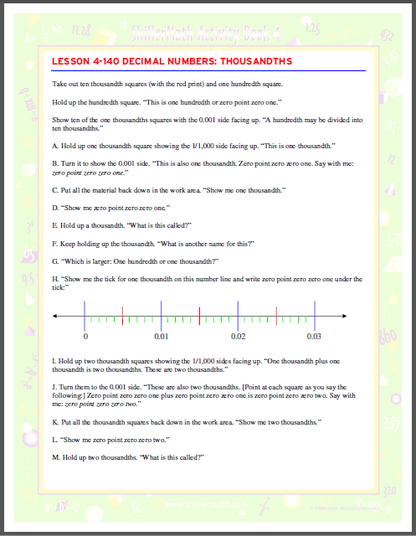 Math Lesson Book 4