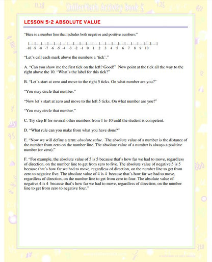 Math Lesson Book 5