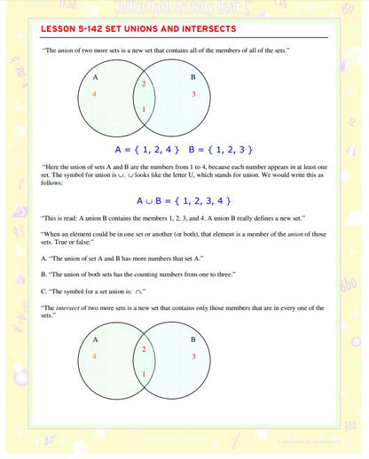 Math Lesson Book 5