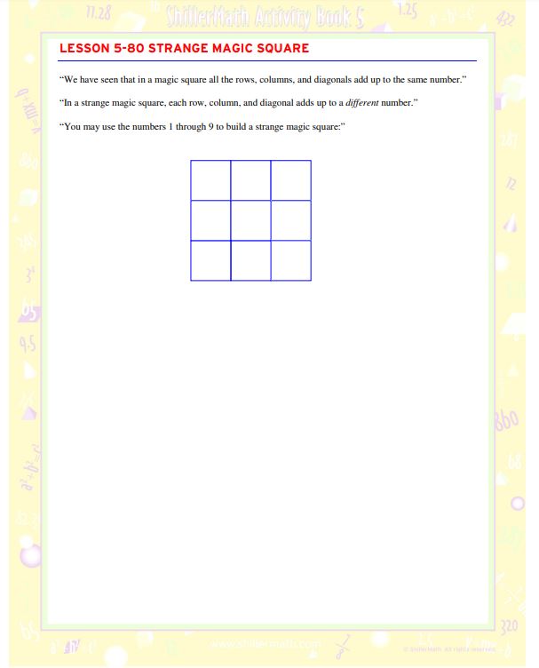 Math Lesson Book 5