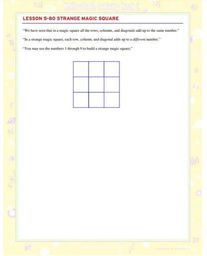 Math Lesson Book 5