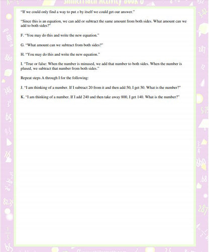 Math Kit II (G4 - Pre-Algebra)