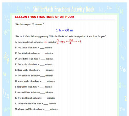 Fractions Kit DIGITAL (G1-G8)